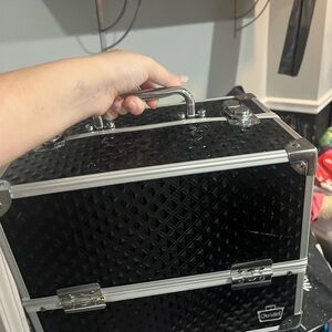 Black Quilted Makeup Case